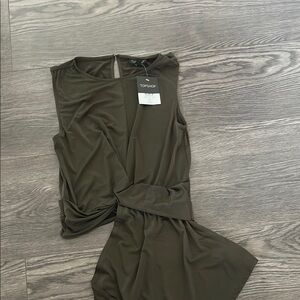 Topshop Olive Green Sleeveless top